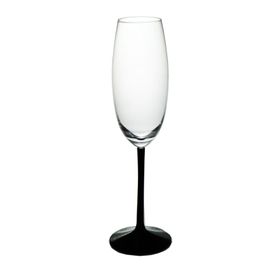 Paşabahçe 31752 El İmalatı Kristal Siyah Ayaklı Şampanya Kadehi