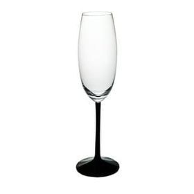 Paşabahçe 31752 El İmalatı Kristal Siyah Ayaklı Şampanya Kadehi