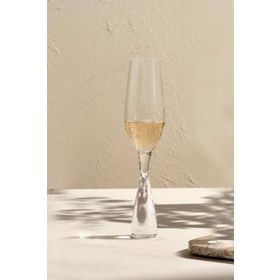 Paşabahçe 31902 Nude Logolu 2'li Kristal Şampanya Kadehi