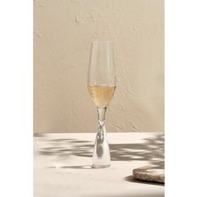 Paşabahçe 31902 Nude Logolu 2'li Kristal Şampanya Kadehi