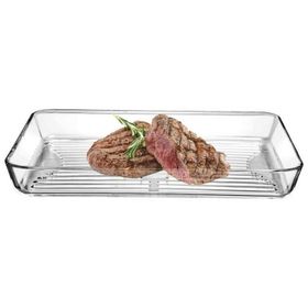 Paşabahçe 3800 cc Izgaralı Grill Tepsi Dikdörtgen Borcam