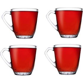 Paşabahçe 4 Adet Mercan Kulplu Bardak
