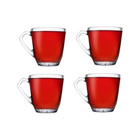 Paşabahçe 4 Adet Mercan Kulplu Bardak