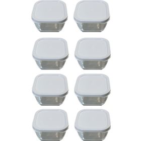 Paşabahçe 420 cc 2'li Snowbox Beyaz Plastik Kapaklı Saklama Kabı