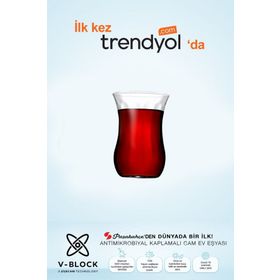 Paşabahçe 42021 12'li Antimikrobiyal Çay Bardağı
