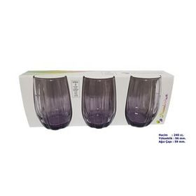 Paşabahçe 420302 Mavi Linka 240 ml 3 lü Su Bardağı