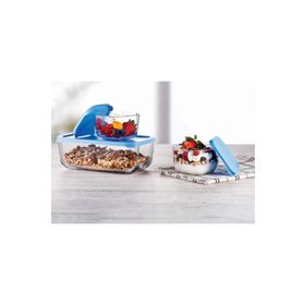 Paşabahçe 42230 6'lı Plastık Kapaklı Cam Saklama Kabı