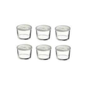 Paşabahçe 42230 6'lı Plastık Kapaklı Cam Saklama Kabı