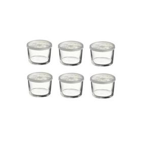 Paşabahçe 42230 6'lı Plastık Kapaklı Cam Saklama Kabı