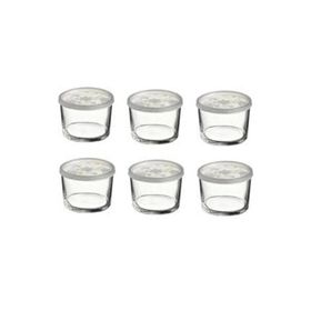 Paşabahçe 42230 6'lı Plastık Kapaklı Cam Saklama Kabı