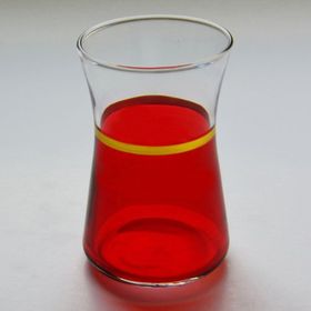 Paşabahçe 42361 Kırmızı Yaldız 6 Adet Çay Bardağı
