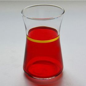 Paşabahçe 42361 Kırmızı Yaldız 6 Adet Çay Bardağı