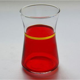 Paşabahçe 42361 Kırmızı Yaldız 6 Adet Çay Bardağı