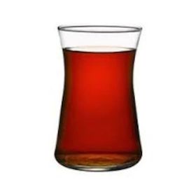 Paşabahçe 42361 Kırmızı Yaldız 6 Adet Çay Bardağı