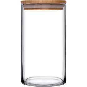 Paşabahçe 43463 Bamboo 1.48 L Ahşap Kapaklı Cam Kavanoz