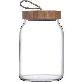 Paşabahçe 43583S00 860 ml Woody Bambu Kapaklı Kavanoz