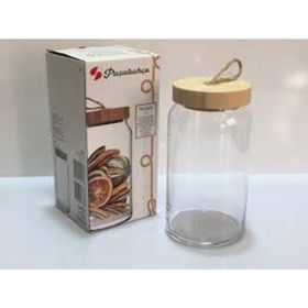Paşabahçe 43593 1130 cc Woody Tutmaçlı Cam Kavanoz