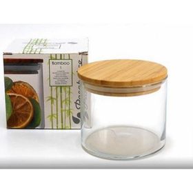 Paşabahçe 43663 700 cc Bamboo Kapaklı Cam Kavanoz