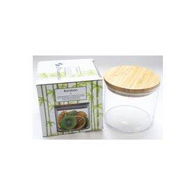 Paşabahçe 43663 700 cc Bamboo Kapaklı Cam Kavanoz