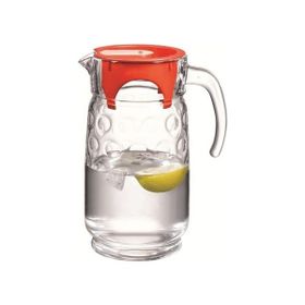 Paşabahçe 43794 Rings Kapaklı Cam Sürahi Kırmızı 1850cc