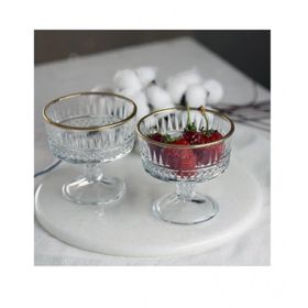 Paşabahçe 51749 Elysia Golden Touch 2'li Ayaklı Kase
