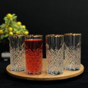 Paşabahçe 52820 Timeless Dekorlu Kokteyl 4'lü Meşrubat Bardağı
