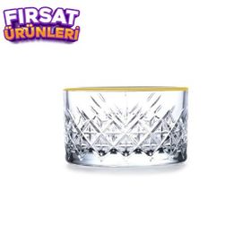 Paşabahçe 530040 9 CM 4'lü Timeless Golden Touch Kase