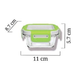 Paşabahçe 530176 Lockie Yeşil Cam Saklama Kabı