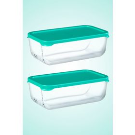 Paşabahçe 53223 275 cc Mavi Kapaklı Snowbox Saklama Kabı