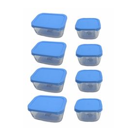 Paşabahçe 53223 275 cc Mavi Kapaklı Snowbox Saklama Kabı