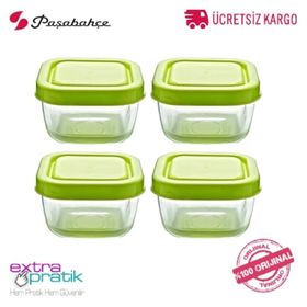 Paşabahçe 53223 Snowbox 4 Tane Kapaklı Küçük Kase