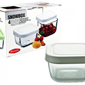 Paşabahçe 53223 Snowbox 4 Tane Kapaklı Küçük Kase