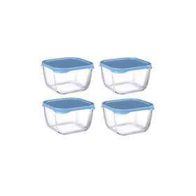 Paşabahçe 53223 Snowbox 4'lü 275 CC Mavi Saklama Kabı