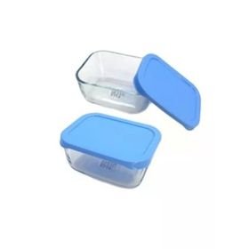 Paşabahçe 53733 2'li Mavi Kapaklı Snowbox Saklama Kabı