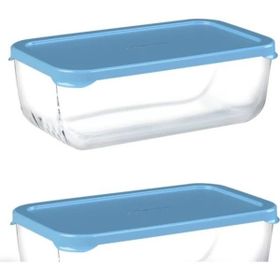Paşabahçe 53733 2'li Mavi Kapaklı Snowbox Saklama Kabı