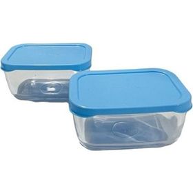 Paşabahçe 53733 2'li Mavi Kapaklı Snowbox Saklama Kabı