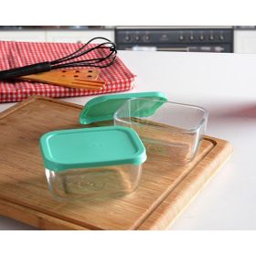 Paşabahçe 53733 Snow Box Mavi Kapak Saklama Kabı
