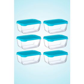 Paşabahçe 53733 Snow Box Mavi Kapak Saklama Kabı