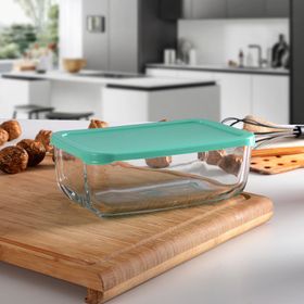 Paşabahçe 53743 4'lü 1200 Plastik Kapaklı Cam Saklama Kabı