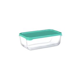 Paşabahçe 53743 Yeşil Snow Box Kapaklı Cam 2 Adet Saklama Kabı