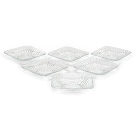 Paşabahçe 54321 Kare 6'lı Çay Tabağı