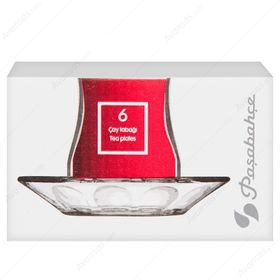 Paşabahçe 54411 102 mm 6'lı Paket Çay Tabağı