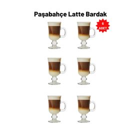 Paşabahçe 55141 İrish 6'lı Kulplu Latte Bardak