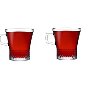Paşabahçe 55703 2' li Kuvars Kulplu Cam Bardak