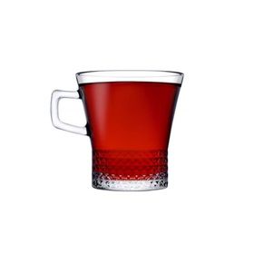 Paşabahçe 55703 250 cc 2'li Kuvars Kulplu Çay Bardağı