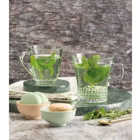 Paşabahçe 55703 Şeffaf Kuvars Kulplu Çay Kahve Kupası
