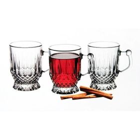 Paşabahçe 55871 6 Adet 170 cc Elmas Kulplu Çay Bardağı