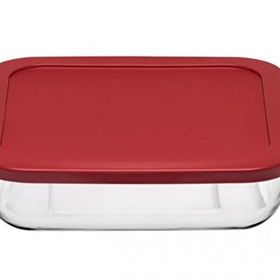 Paşabahçe 59024 3200 CC Borcam Kare Silikon Kapaklı Tepsi