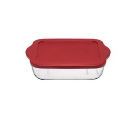 Paşabahçe 59024 3200 cc Plastik Kapaklı Borcam Kare Tepsi