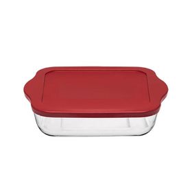 Paşabahçe 59034T00 25x22 cm Kapaklı Kare Borcam